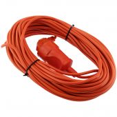 Удлинитель-шнур PROconnect ПВС 3х0.75, 20 м, с/з, 6 А, 1300 Вт, IP44, оранжевый (Сделано в России) (11-7109)